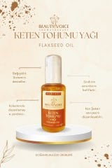 Organik Keten Tohumu Yağı 100 ml Cam Şişe (Kargo Bedava)