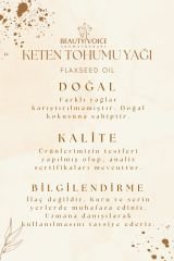 Organik Keten Tohumu Yağı 100 ml Cam Şişe (Kargo Bedava)