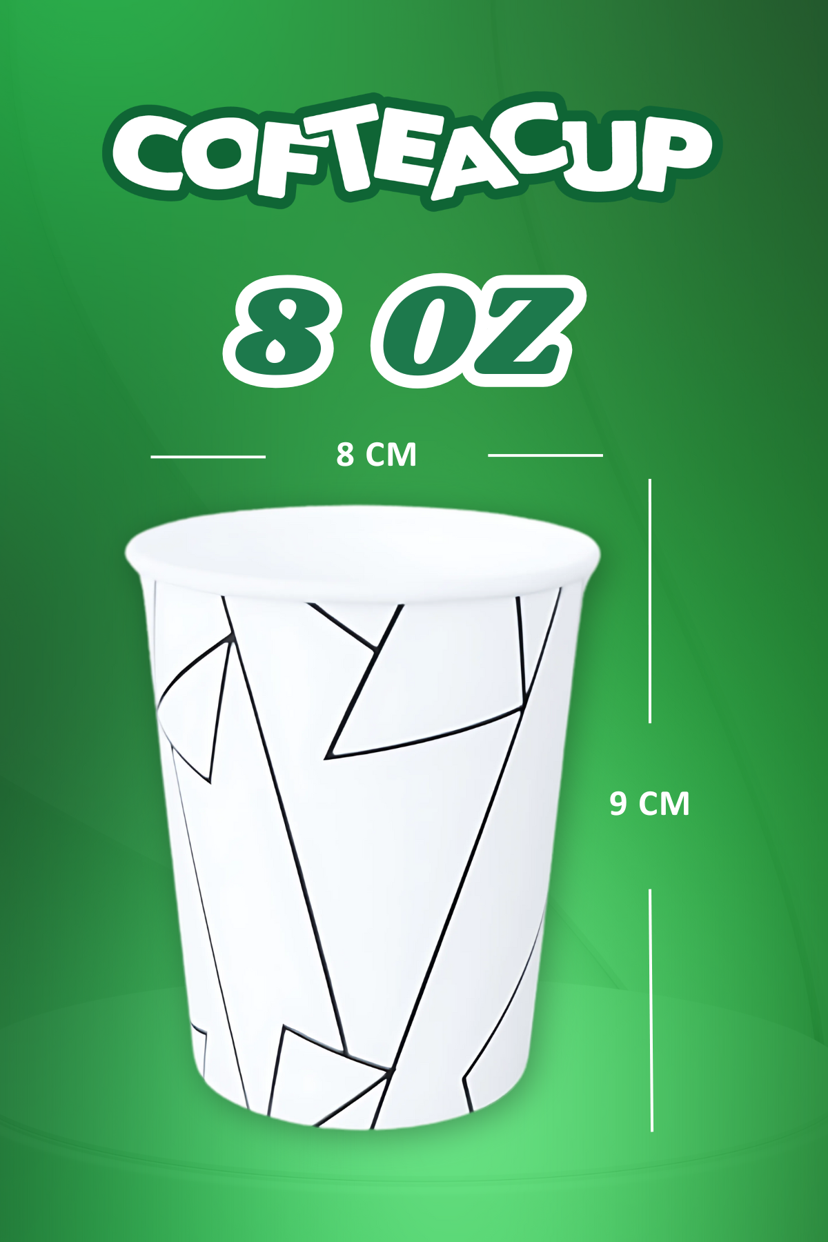 Cofteacup 8 Oz Karton Bardak 1000 Adet