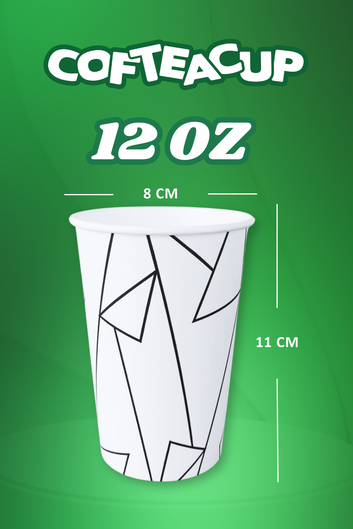 Cofteacup 12 Oz Karton Bardak 500 Adet