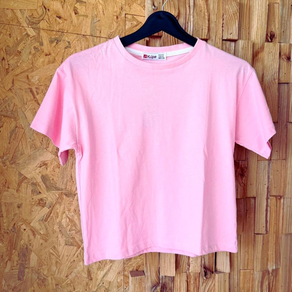 Kadın yuvarlak yakalı T-shirt – Emoop tasarım