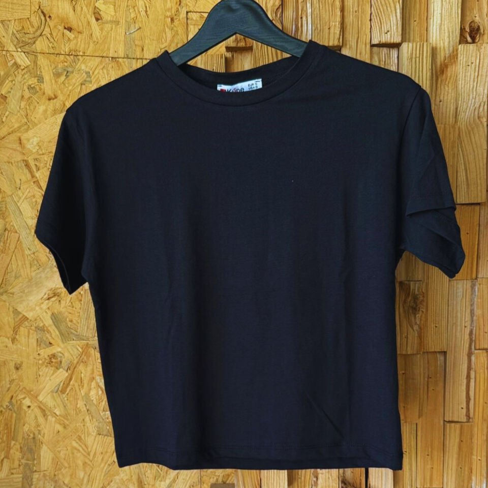 Kadın yuvarlak yakalı T-shirt – Emoop tasarım