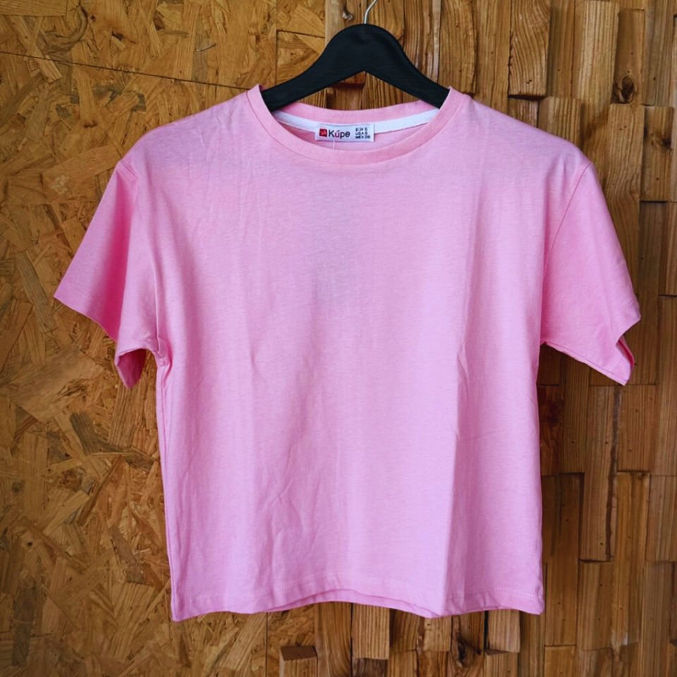 Kadın yuvarlak yakalı T-shirt – Emoop tasarım