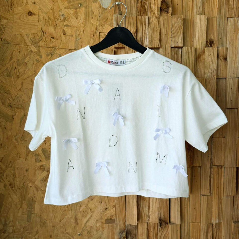 crop ve bol kesim (boxy) T-shirt