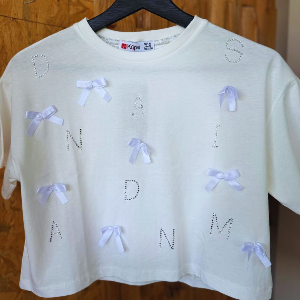 crop ve bol kesim (boxy) T-shirt