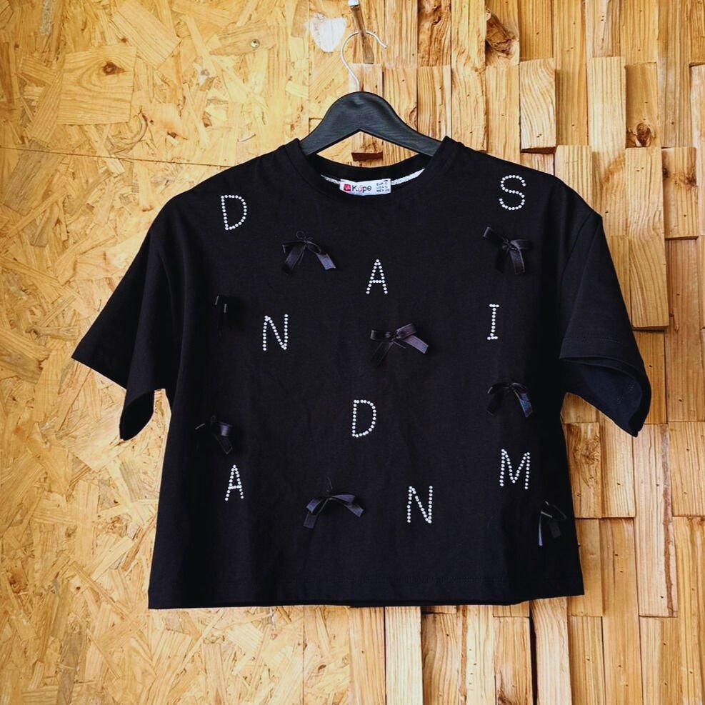 crop ve bol kesim (boxy) T-shirt