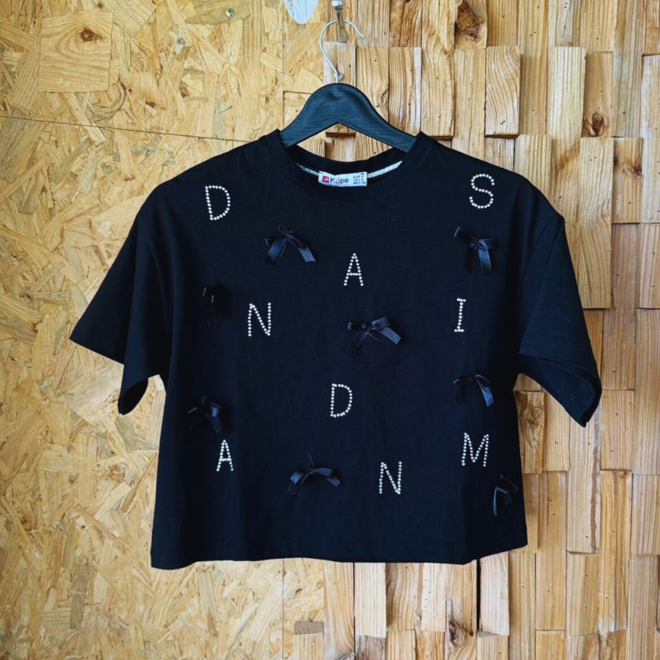 crop ve bol kesim (boxy) T-shirt