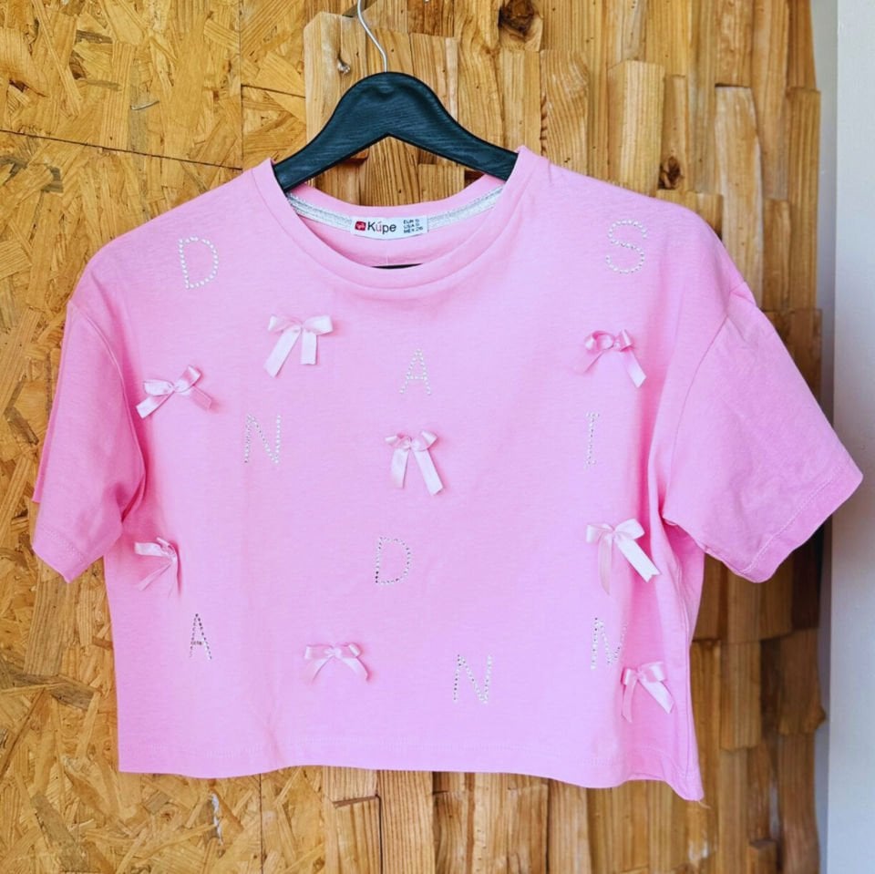 crop ve bol kesim (boxy) T-shirt