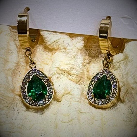 گوشوارهای ندار رنگ طلای